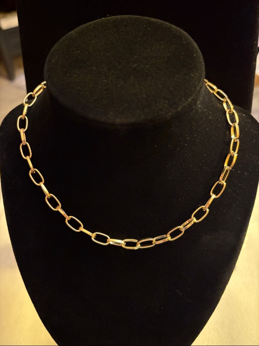 Gold Link Chain Choker Women Jewelry